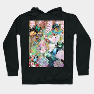 Goddess in flower with butterflies Hoodie